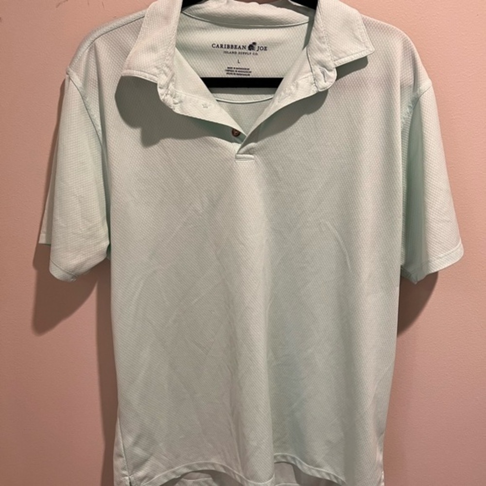 Caribbean Joe Men's Mint Polo Shirt